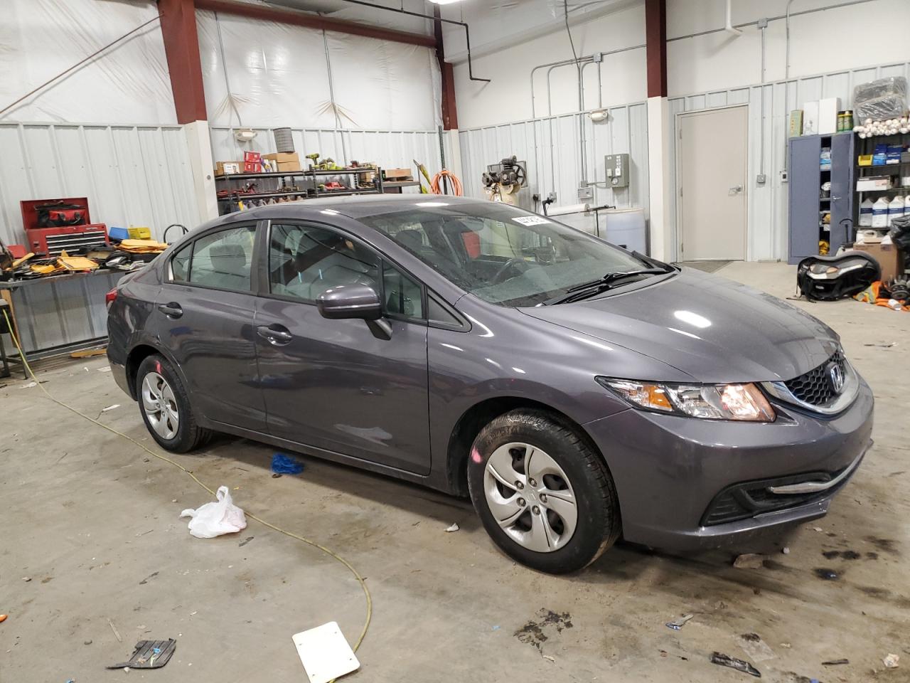 2015 Honda Civic VIN 19XFB2F54FE026944 Copart auction photo, rear end / side damage thumbnail 4