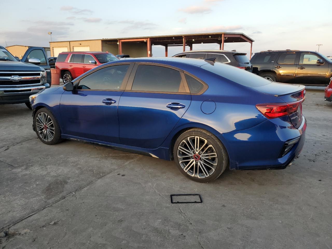 2021 KIA Forte VIN 3KPF44AC5ME398544 Copart auction photo, front end / hail damage thumbnail 2