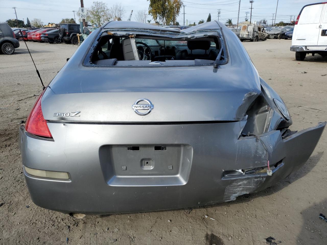 2006 Nissan 350Z VIN JN1AZ34D86M300785 Copart auction photo, all over / burn - engine damage thumbnail 6
