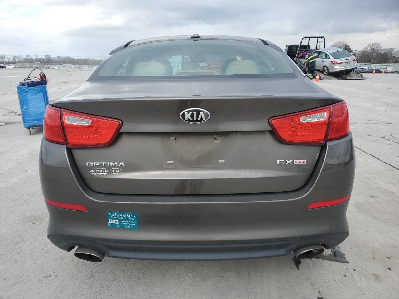 2014 KIA Optima VIN 5XXGN4A74EG322908 Copart auction photo, front end / minor dent/scratches damage thumbnail 6