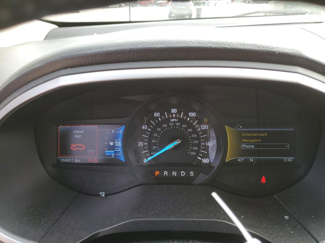 2016 Ford Edge VIN 2FMPK4J95GBB55242 Copart auction photo, side / front end damage thumbnail 9