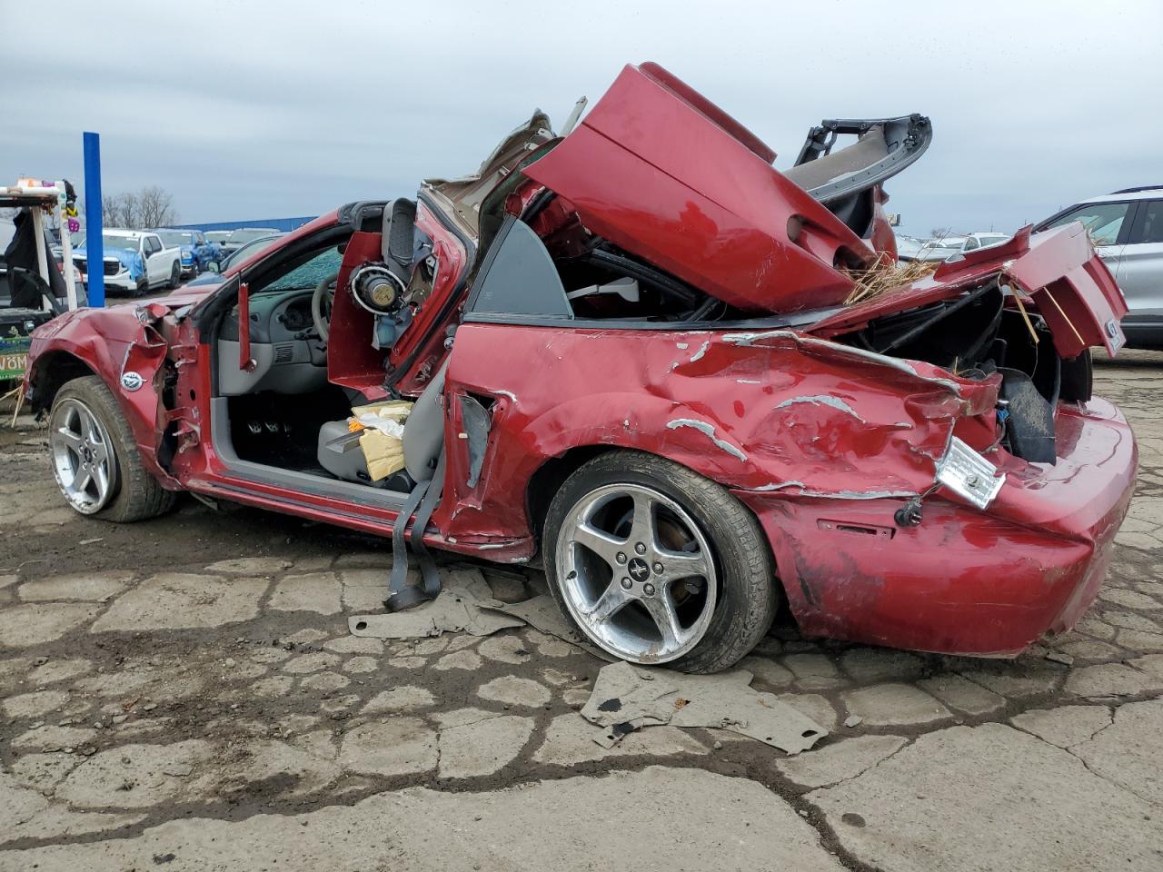 2004 Ford Mustang VIN 1FAFP45X14F162781 Copart auction photo, all over damage thumbnail 2