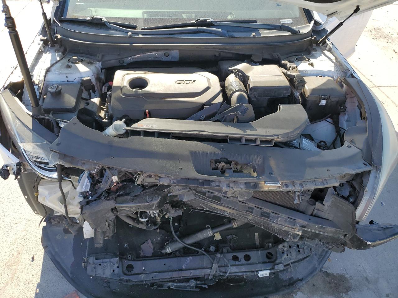 2016 Hyundai Sonata VIN 5NPE24AF4GH384789 Copart auction photo, front end / rear end damage thumbnail 11