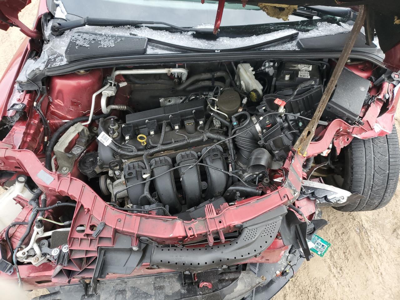 2015 Ford Focus VIN 1FADP3K27FL280400 Copart auction photo, front end damage thumbnail 11