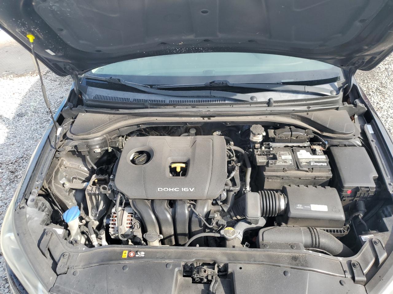 2018 Hyundai Elantra VIN KMHD84LF1JU520487 Copart auction photo, rear end / side damage thumbnail 11