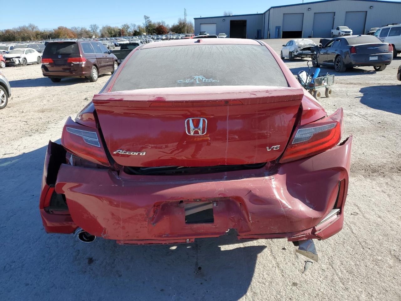 2016 Honda Accord VIN 1HGCT2B97GA000630 Copart auction photo, rear end damage thumbnail 6
