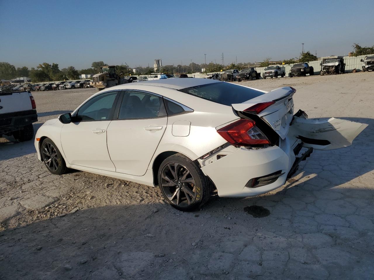 2021 Honda Civic VIN 2HGFC2F84MH508548 Copart auction photo, rear end damage thumbnail 2
