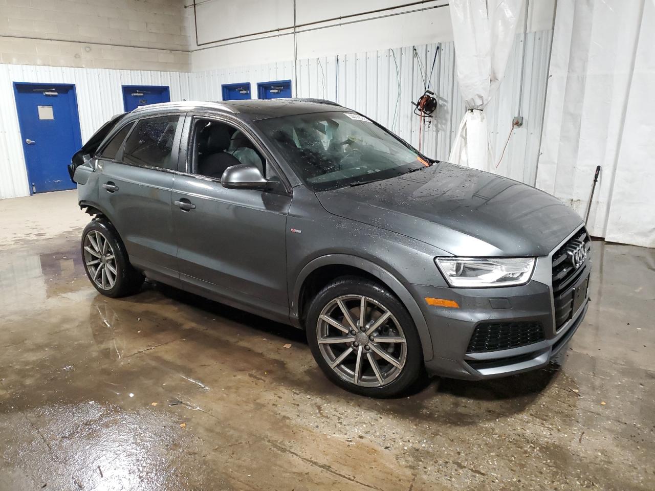 2018 Audi Q3 VIN WA1ECCFS3JR026977 Copart auction photo, rear end / side damage thumbnail 4
