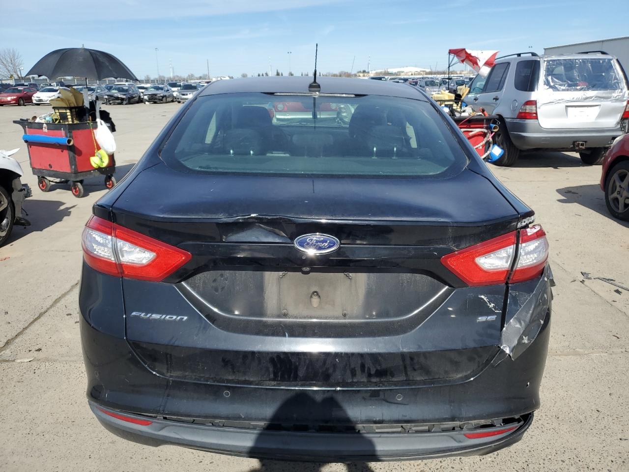 2016 Ford Fusion VIN 3FA6P0H70GR123532 Copart auction photo, front end / rear end damage thumbnail 6