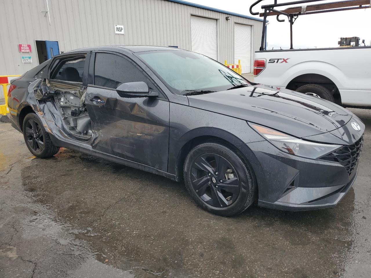 2022 Hyundai Elantra VIN 5NPLM4AG3NH079811 Copart auction photo, side damage thumbnail 4