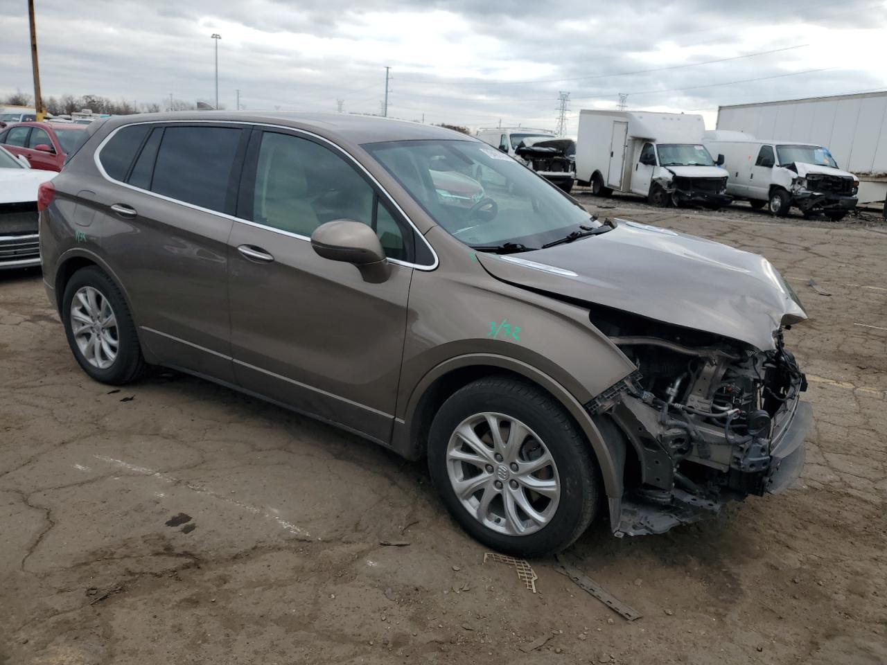 2019 Buick Envision VIN LRBFXBSA8KD026296 Copart auction photo, front end damage thumbnail 4