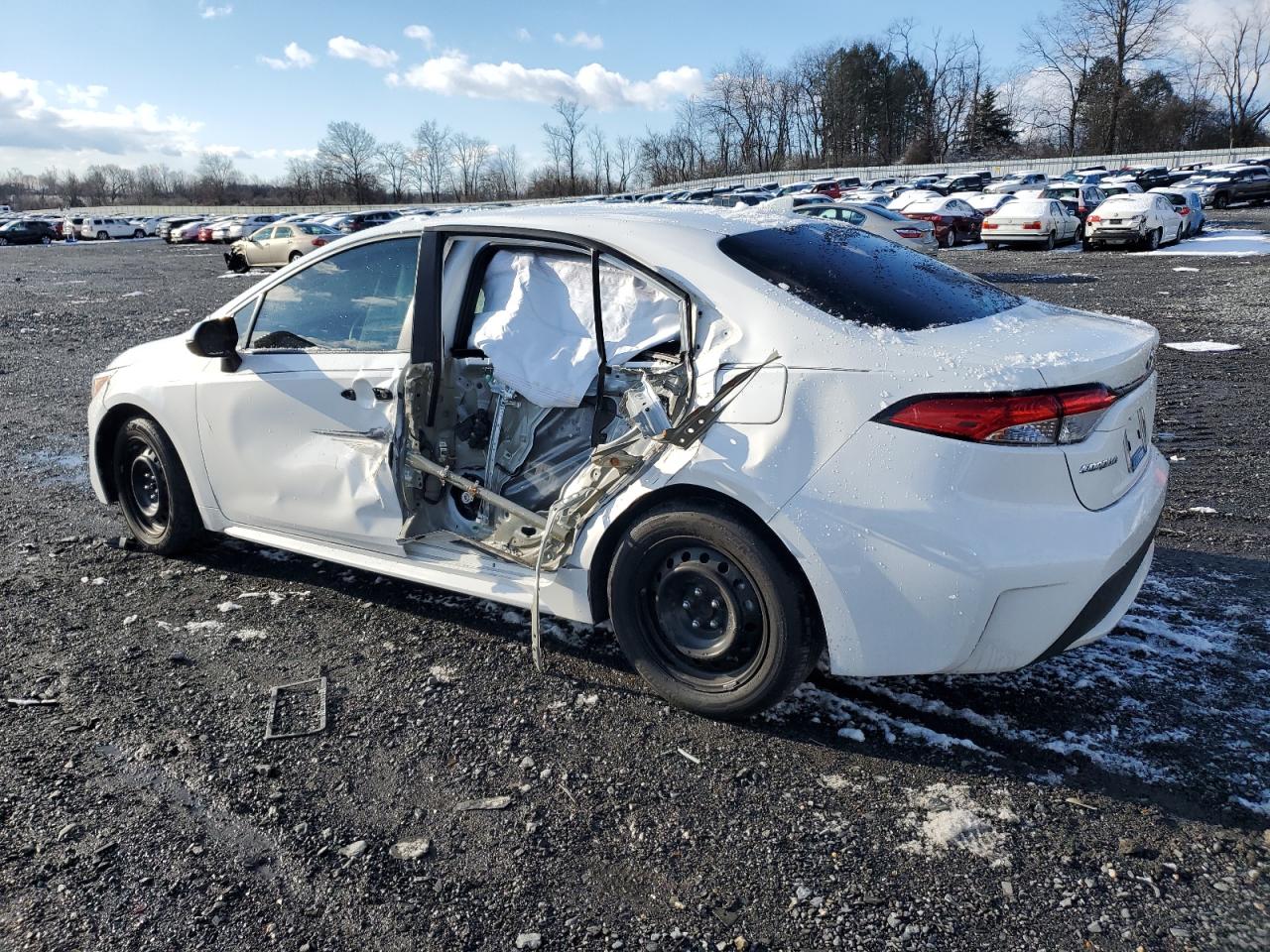 2022 Toyota Corolla VIN 5YFEPMAE8NP290195 Copart auction photo, side damage thumbnail 2