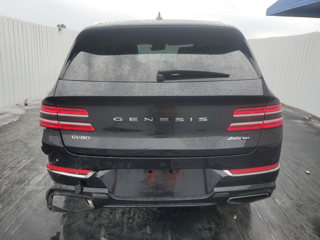 2024 Genesis Gv80 VIN KMUHCESCXRU202975 Copart auction photo, side / front end damage thumbnail 6
