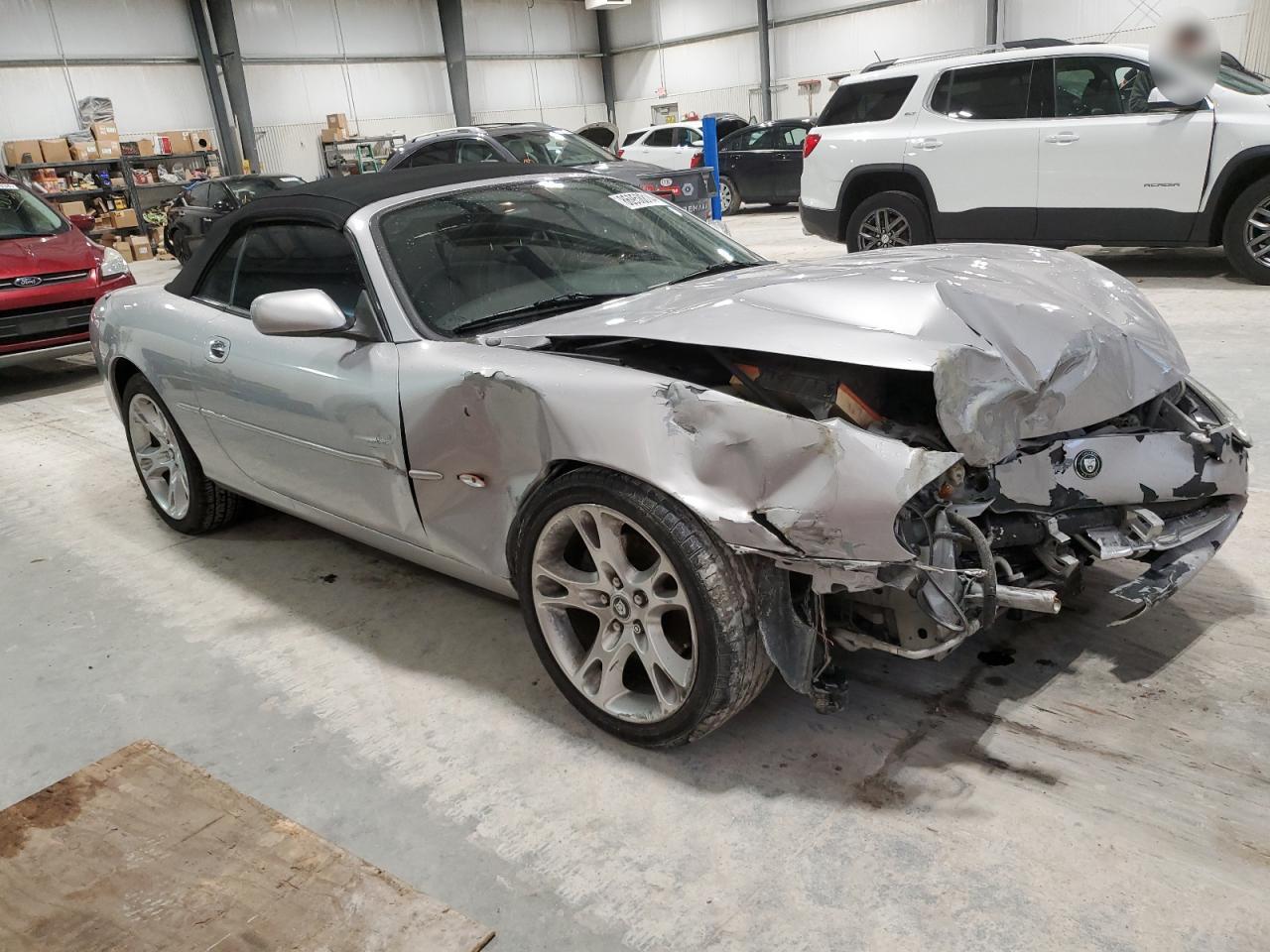 2003 Jaguar XK VIN SAJDA42CX32A33825 Copart auction photo, front end / side damage thumbnail 4