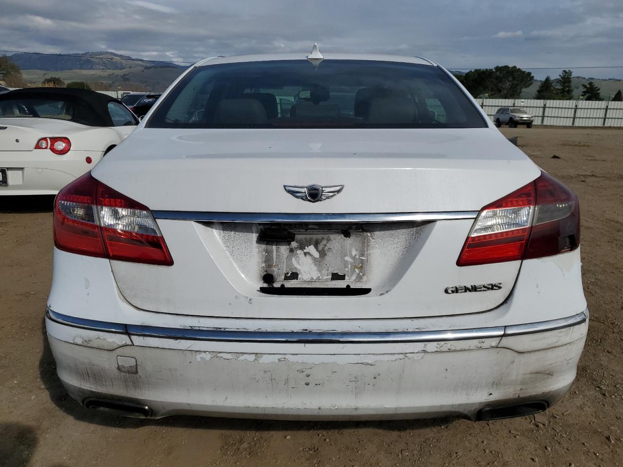 2014 Hyundai Genesis VIN KMHGC4DD7EU264404 Copart auction photo, front end / undercarriage damage thumbnail 6