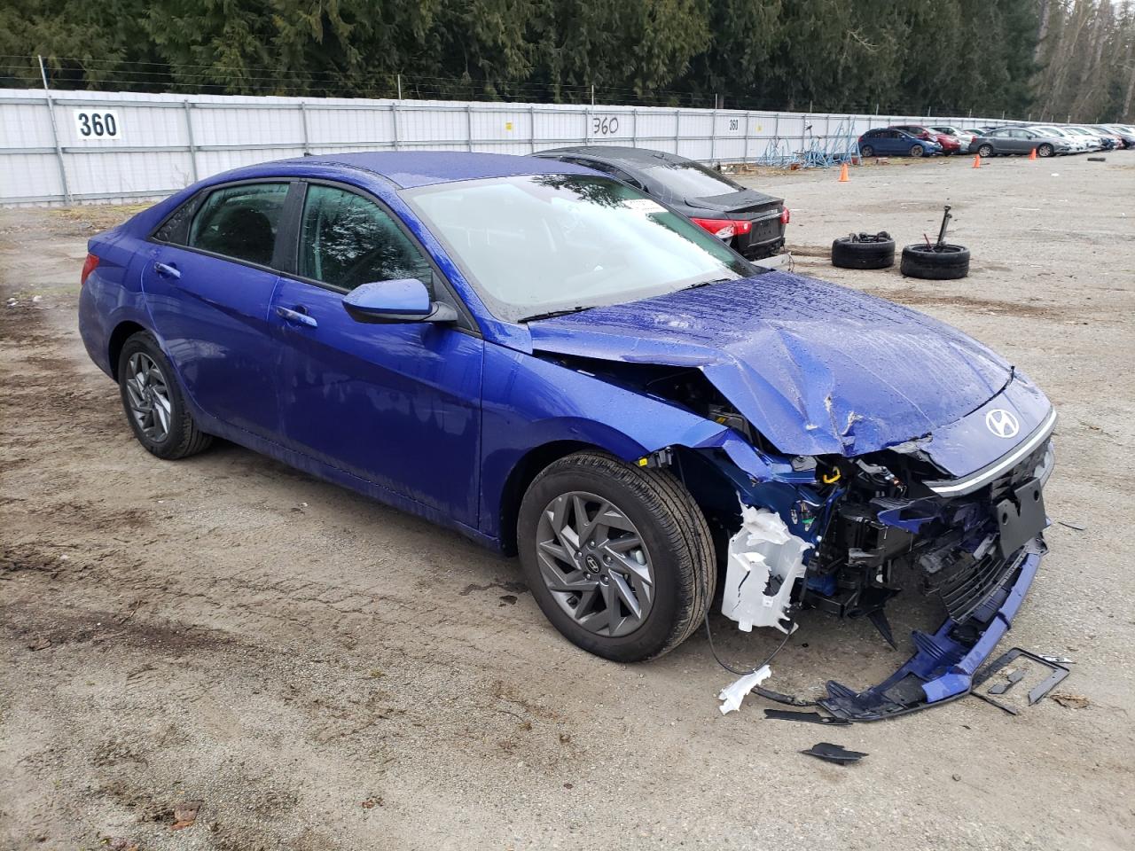 2024 Hyundai Elantra VIN KMHLM4DG9RU811300 Copart auction photo, front end damage thumbnail 4