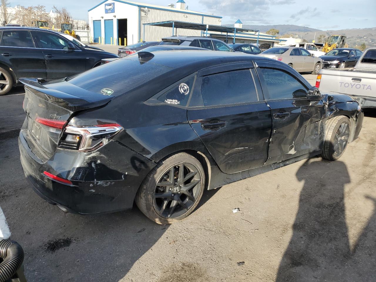 2023 Honda Civic VIN 2HGFE2F58PH505222 Copart auction photo, all over damage thumbnail 3