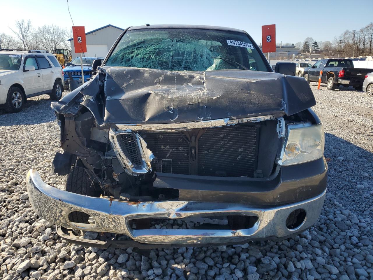 2008 Ford F-150 VIN 1FTPX14V78KF02753 Copart auction photo, front end / side damage thumbnail 5
