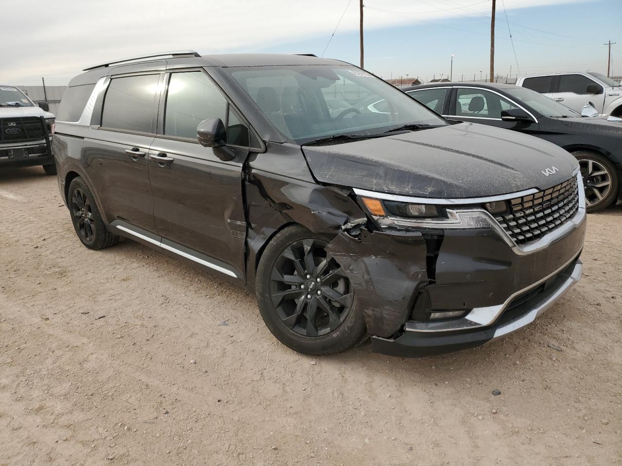 2022 KIA Carnival VIN KNDNE5H33N6102450 Copart auction photo, front end damage thumbnail 4