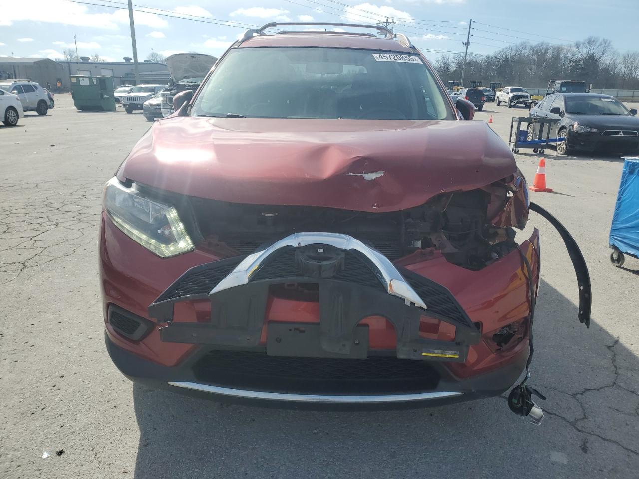2016 Nissan Rogue VIN JN8AT2MV6GW148937 Copart auction photo, front end / minor dent/scratches damage thumbnail 5