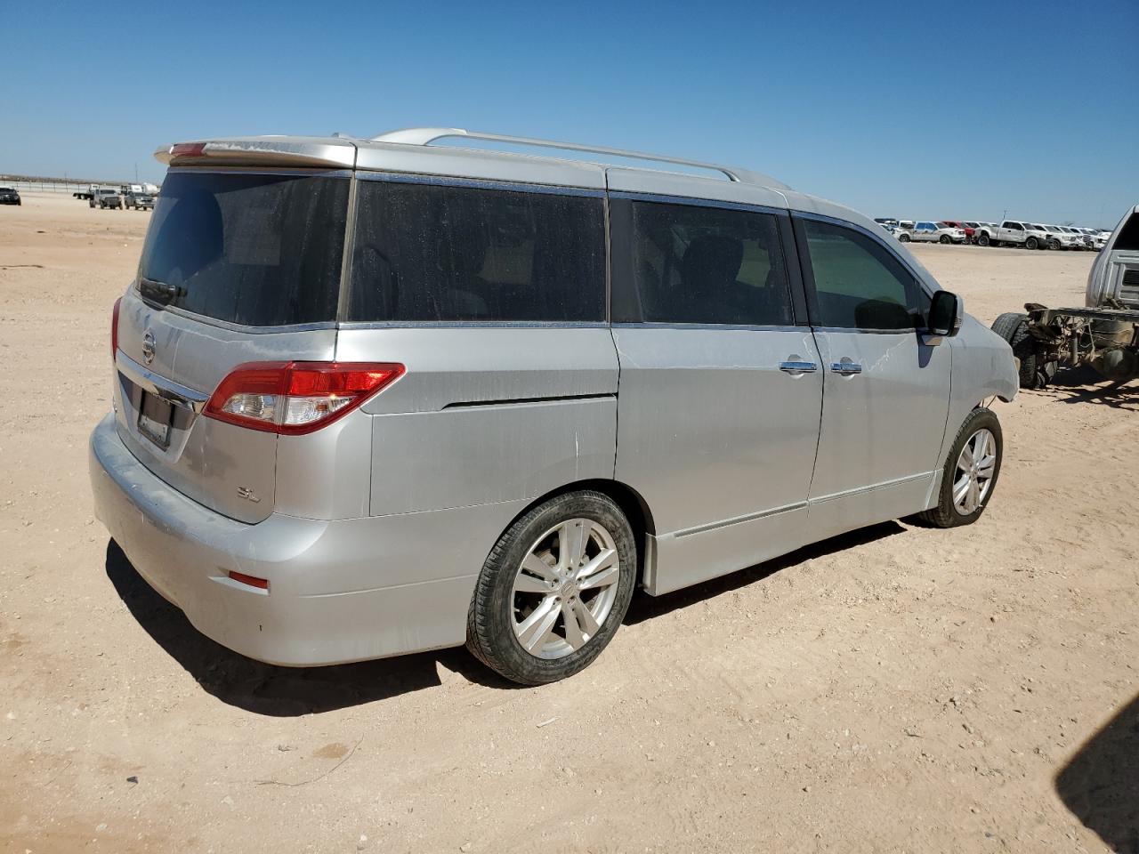 2014 Nissan Quest VIN JN8AE2KP3E9100936 Copart auction photo, front end damage thumbnail 3