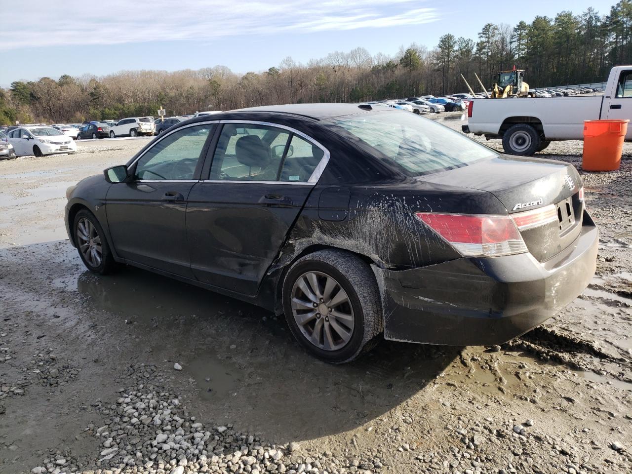 2011 Honda Accord VIN 1HGCP2F82BA100178 Copart auction photo, side / rear end damage thumbnail 2