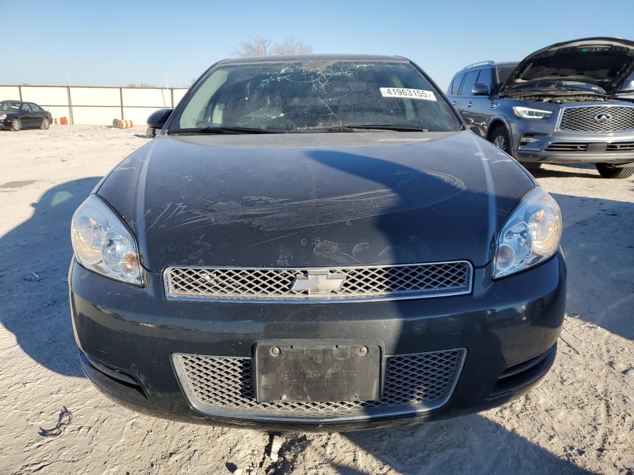 2015 Chevrolet Impala VIN 2G1WB5E35F1145741 Copart auction photo, front end / side damage thumbnail 5
