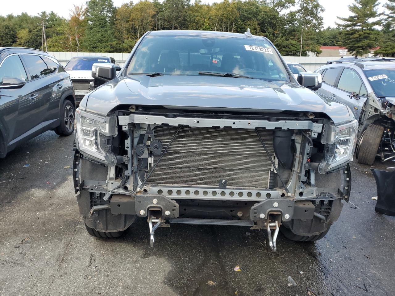 2020 GMC Sierra VIN 1GTU9FEL6LZ100651 Copart auction photo, front end damage thumbnail 5