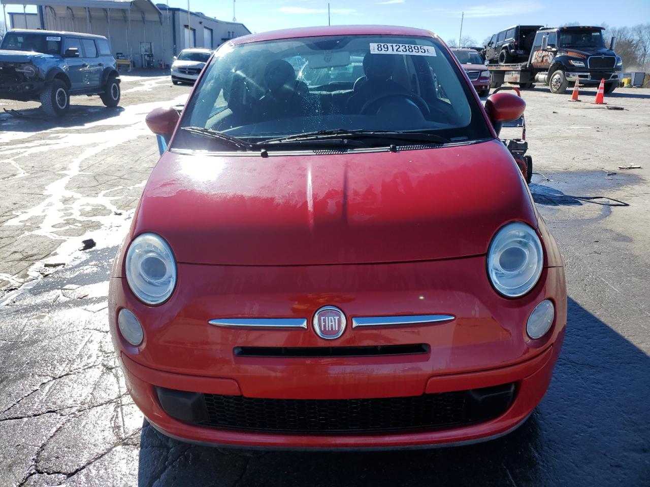 2013 Fiat 500 VIN 3C3CFFAR1DT545956 Copart auction photo, side damage thumbnail 5