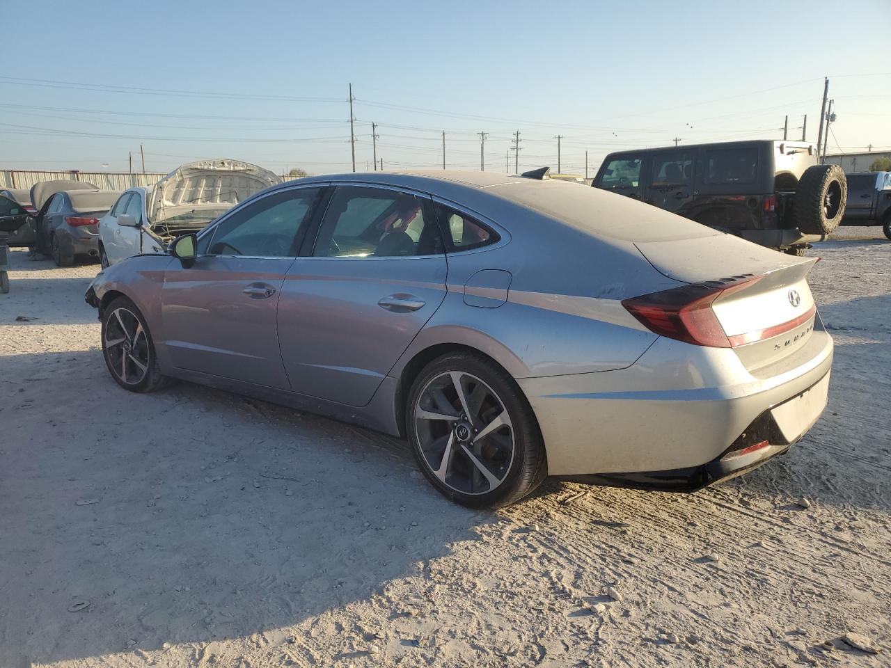 2021 Hyundai Sonata VIN 5NPEJ4J2XMH067210 Copart auction photo, front end damage thumbnail 2