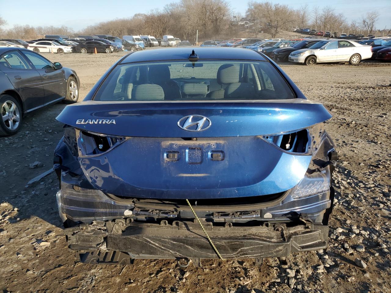 2016 Hyundai Elantra VIN 5NPDH4AE1GH705690 Copart auction photo, rear end damage thumbnail 6