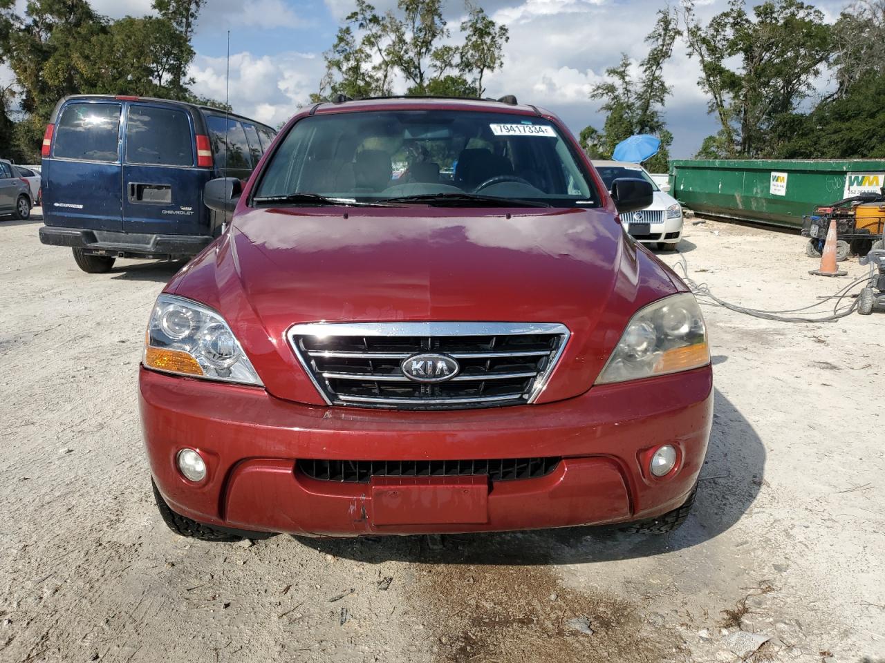 2007 KIA Sorento VIN KNDJD736075668816 Copart auction photo, hail / rear end damage thumbnail 5
