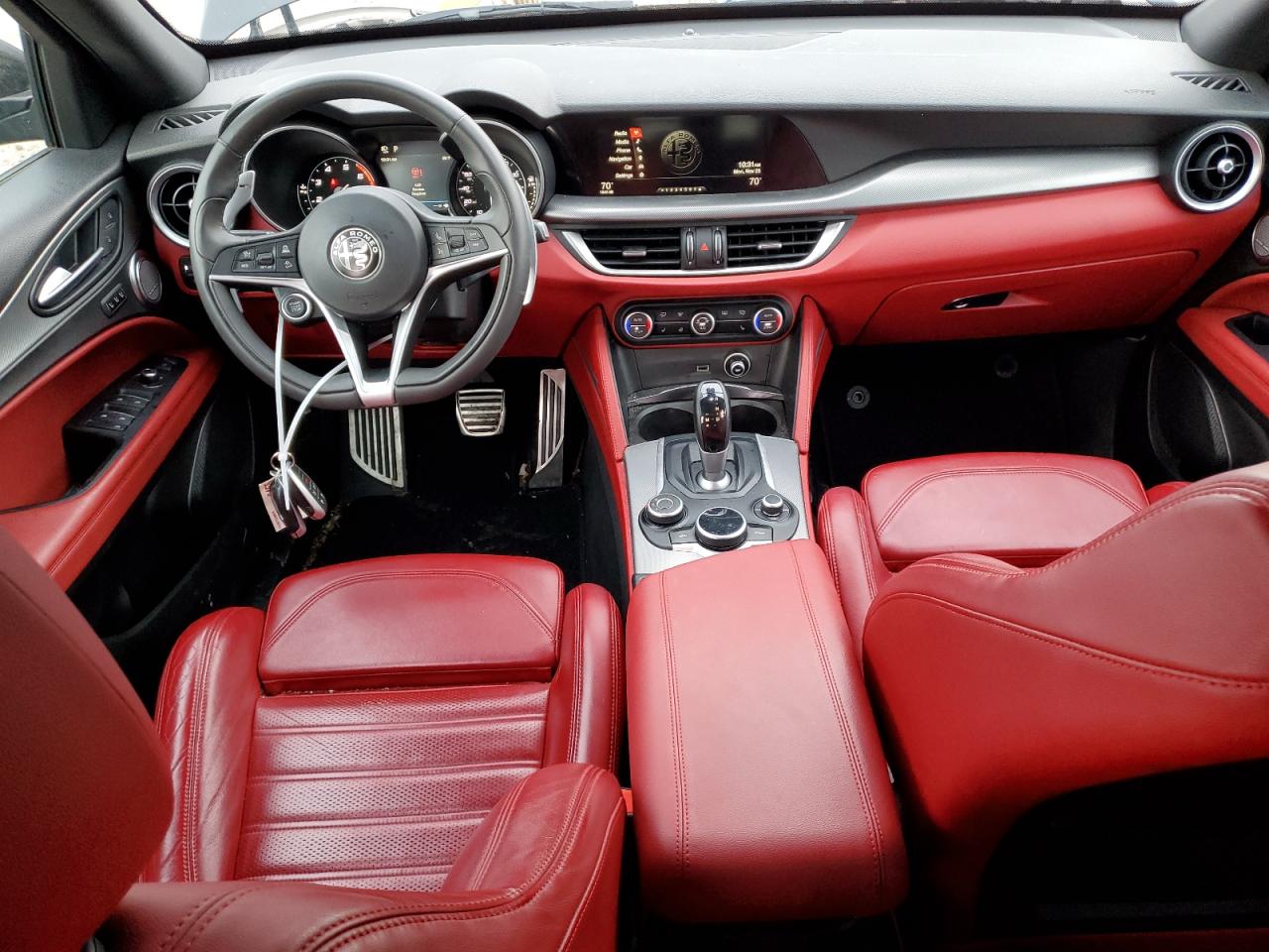 2019 Alfa Romeo Stelvio VIN ZASPAKBN2K7C33296 Copart auction photo, rear end / side damage thumbnail 8