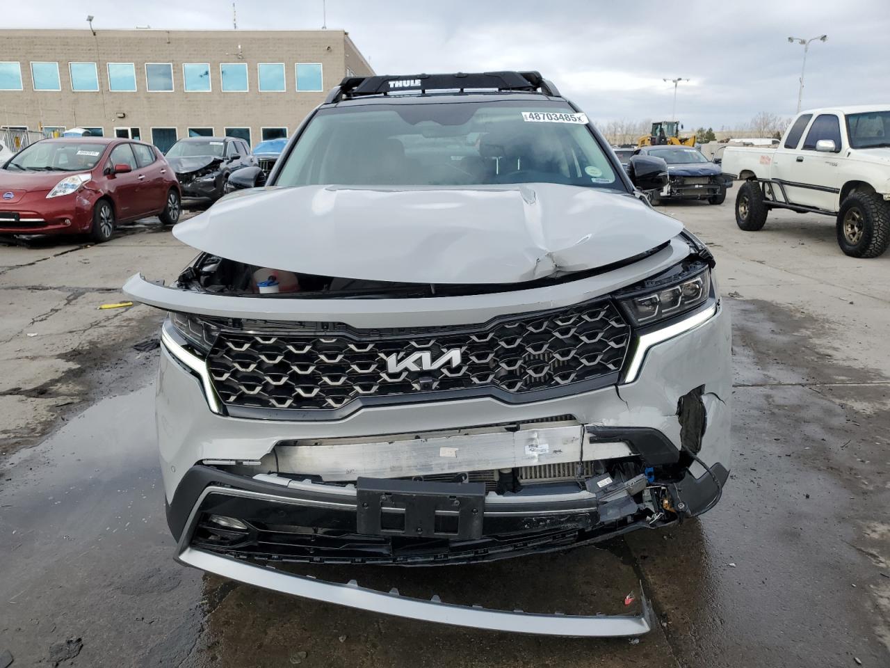 2022 KIA Sorento VIN 5XYRKDLF7NG149435 Copart auction photo, front end damage thumbnail 5