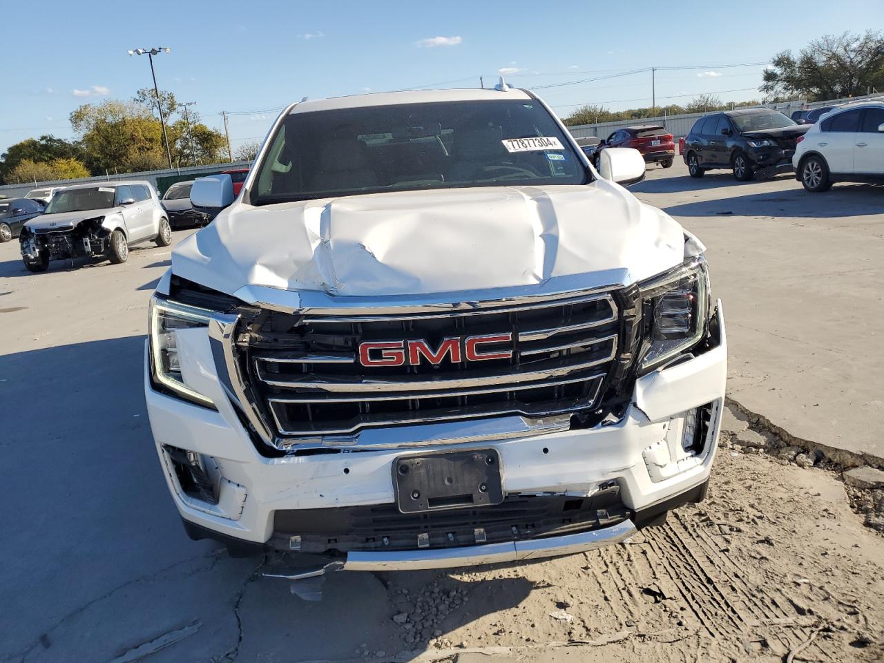 2022 GMC Yukon VIN 1GKS1BKD1NR259041 Copart auction photo, front end damage thumbnail 5