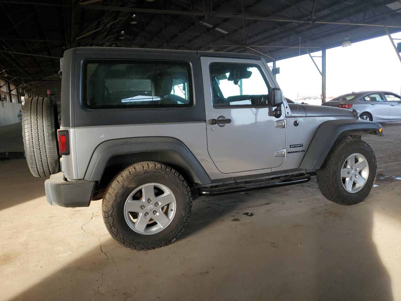 2015 Jeep Wrangler VIN 1C4GJWAG2FL653494 Copart auction photo, front end damage thumbnail 3