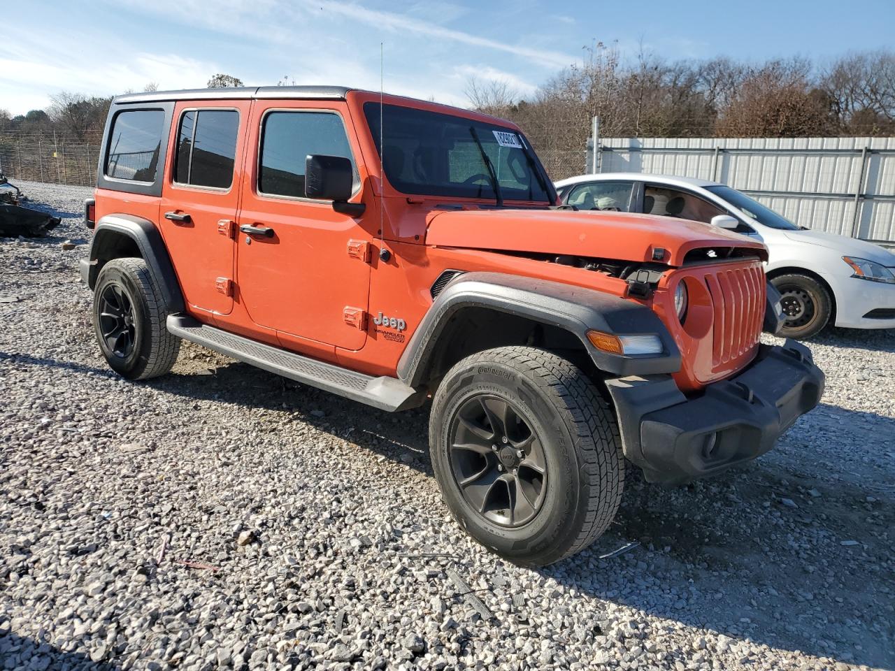 2018 Jeep Wrangler VIN 1C4HJXDG0JW269890 Copart auction photo, front end damage thumbnail 4