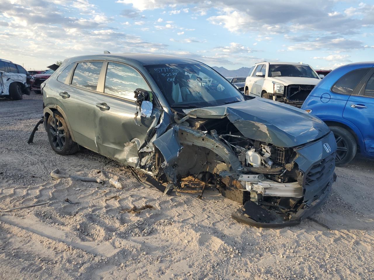 2024 Honda HR-V VIN 3CZRZ2H59RM714271 Copart auction photo, all over / undercarriage damage thumbnail 4