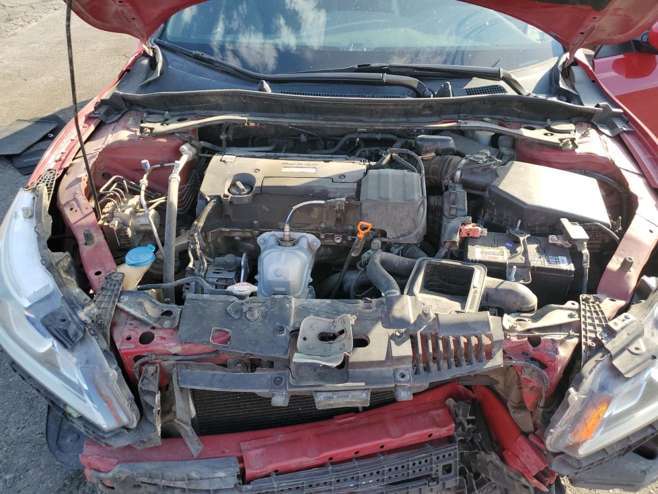 2017 Honda Accord VIN 1HGCR2E58HA152084 Copart auction photo, front end / side damage thumbnail 12