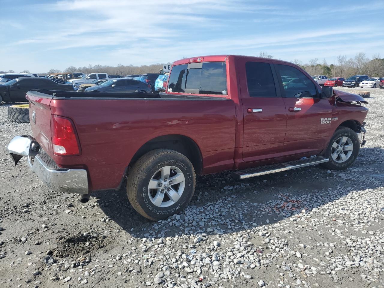 2014 RAM 1500 VIN 1C6RR6GT4ES478215 Copart auction photo, front end / rear end damage thumbnail 3