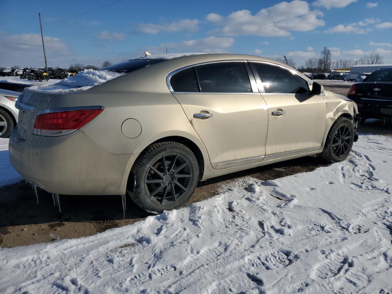 2012 Buick LaCrosse VIN 1G4GD5E34CF170152 Copart auction photo, front end / side damage thumbnail 3