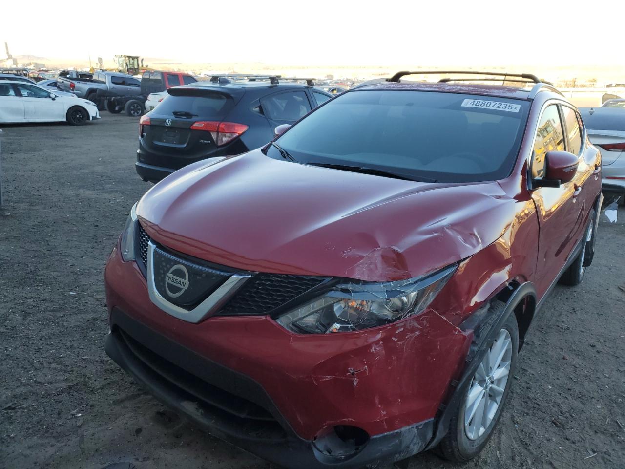 2018 Nissan Rogue VIN JN1BJ1CR7JW254005 Copart auction photo, front end / side damage thumbnail 5