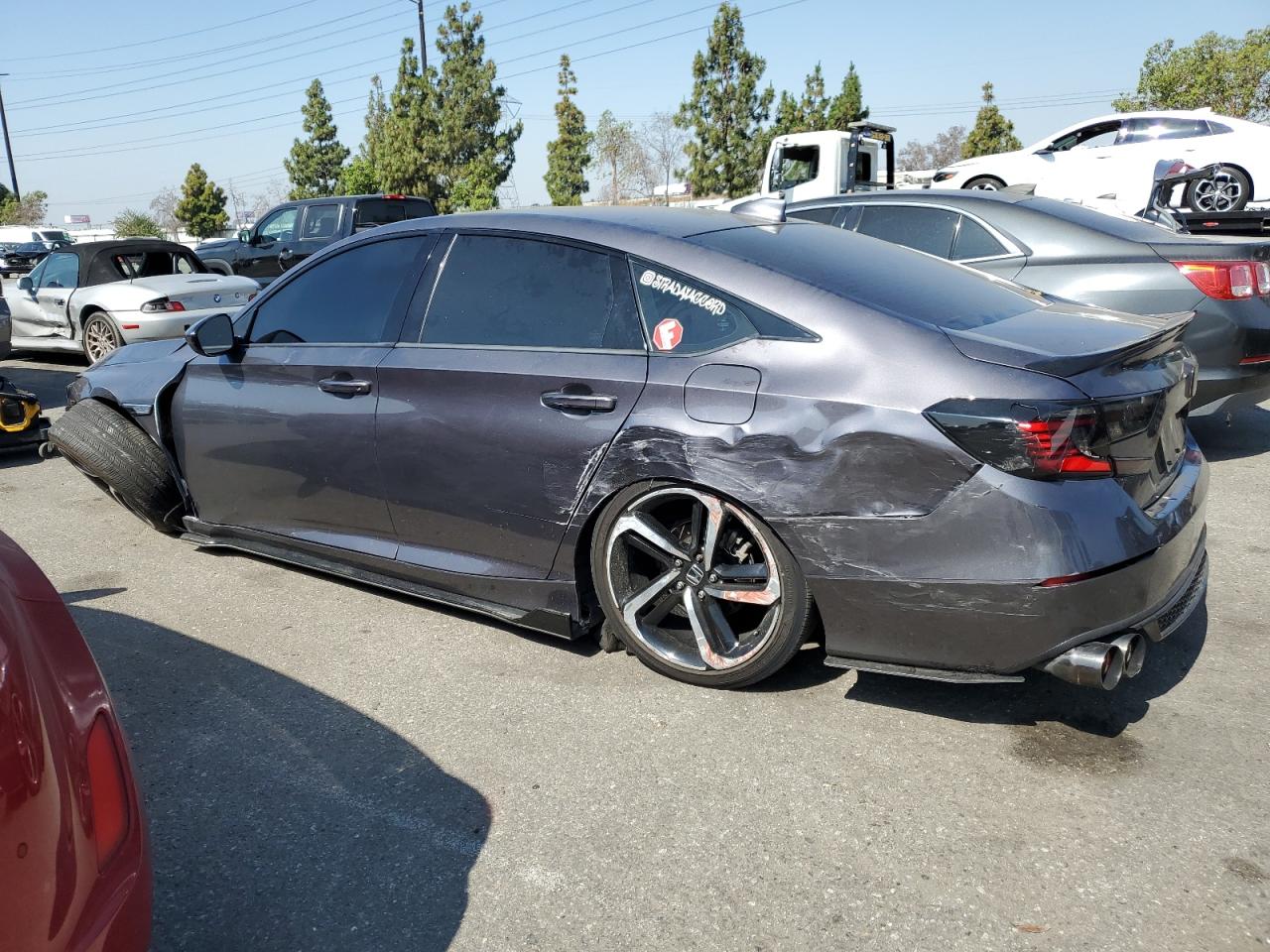 2019 Honda Accord VIN 1HGCV1F15KA068412 Copart auction photo, all over / undercarriage damage thumbnail 2