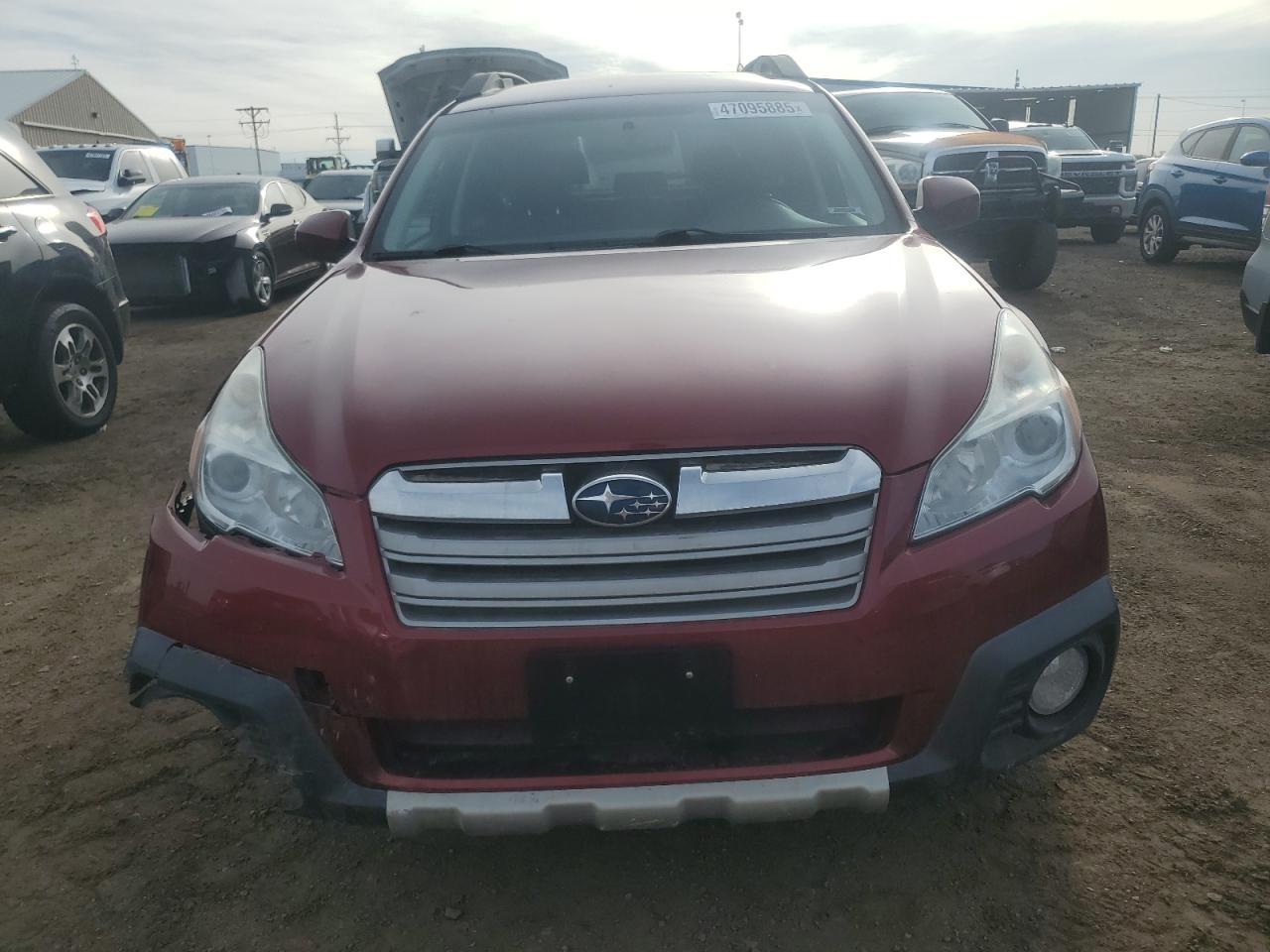 2014 Subaru Outback VIN 4S4BRCKC0E3302705 Copart auction photo, front end damage thumbnail 5