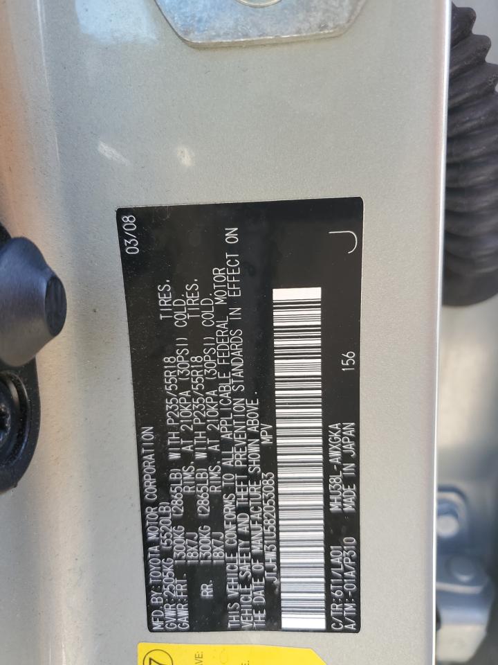 2008 Lexus RX VIN JTJHW31U582053083 Copart auction photo, normal wear / minor dent/scratches damage thumbnail 13