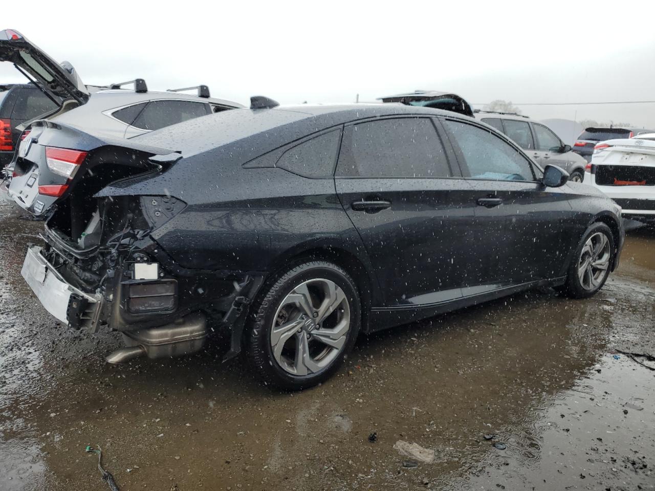 2018 Honda Accord VIN 1HGCV1F49JA168411 Copart auction photo, rear end damage thumbnail 3