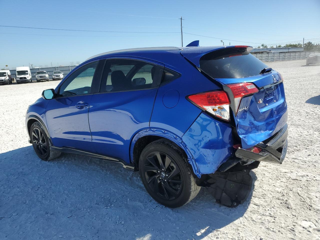 2022 Honda HR-V VIN 3CZRU5H14NM745306 Copart auction photo, front end / rear end damage thumbnail 2
