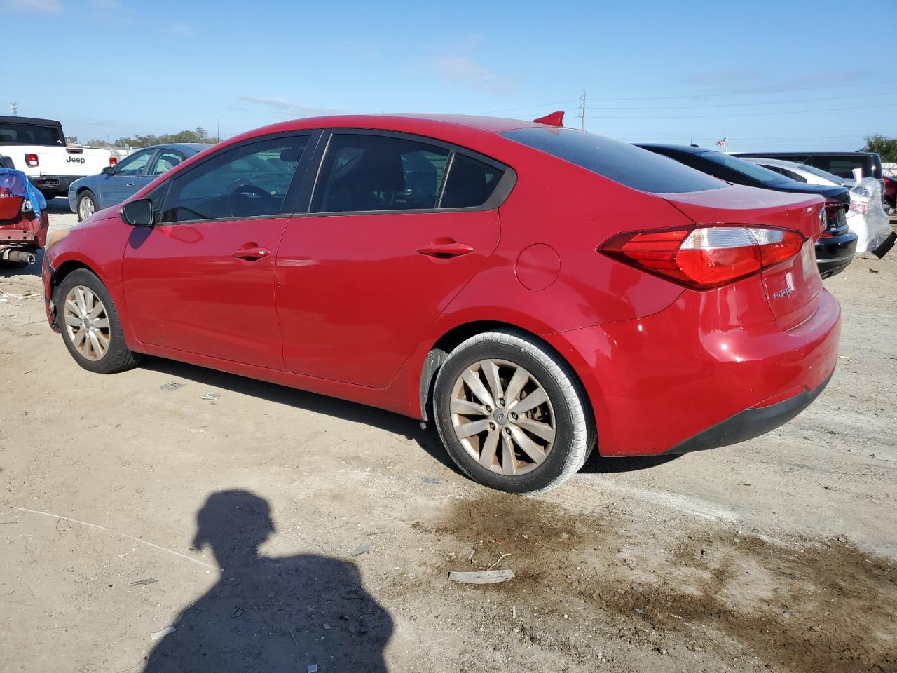 2014 KIA Forte VIN KNAFX4A61E5217225 Copart auction photo, minor dent/scratches damage thumbnail 2
