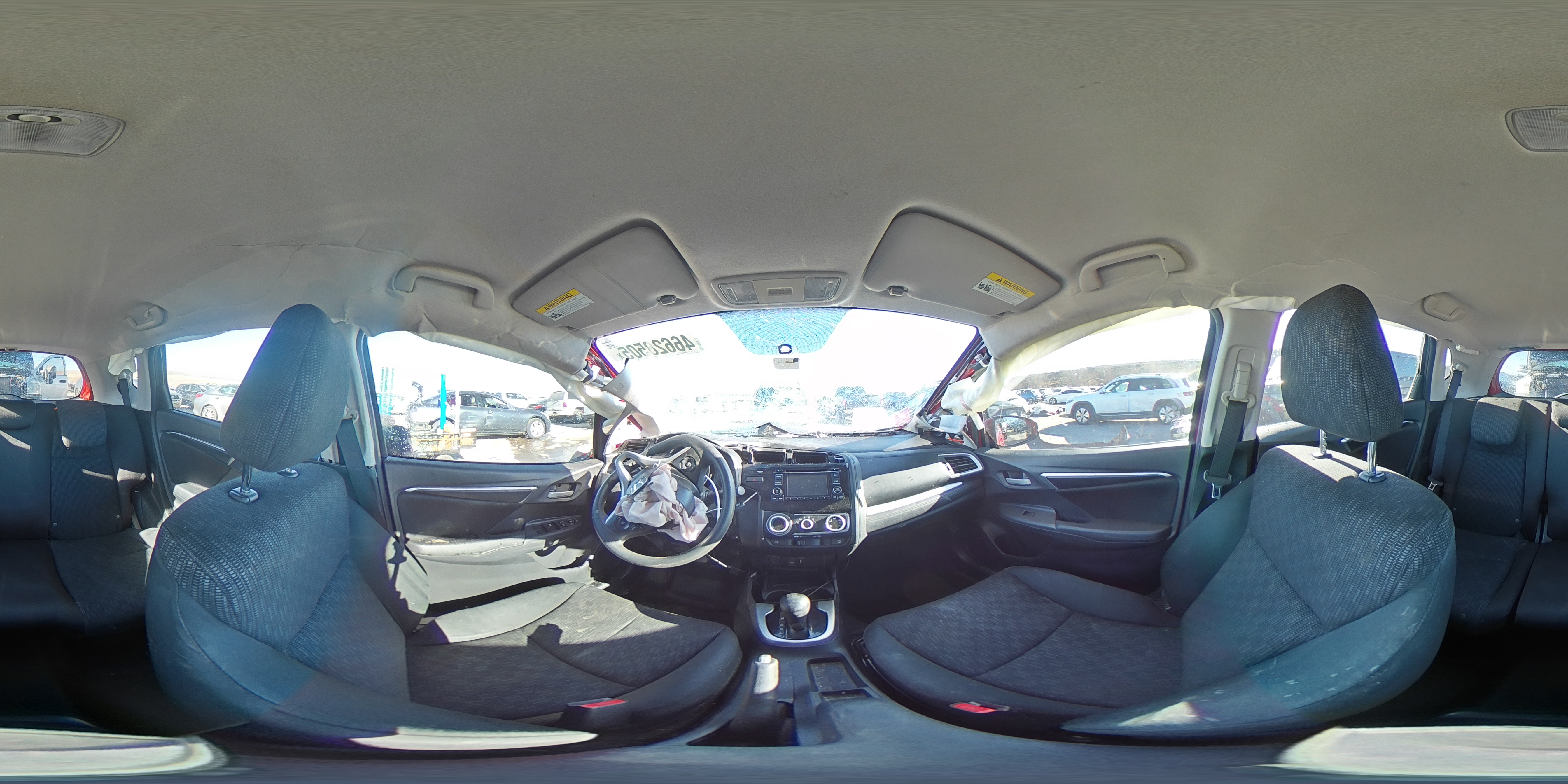 2015 Honda Fit VIN 3HGGK5H50FM767179 Copart auction photo, front end / side damage thumbnail 14