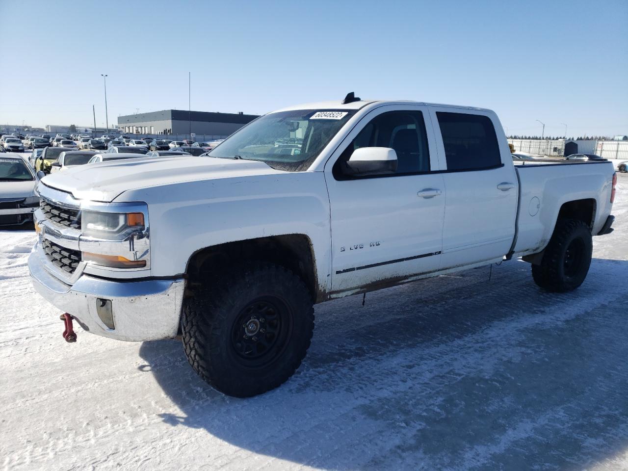 2018 Chevrolet Silverado VIN 3GCUKREC0JG532851 Copart auction photo, mechanical / front end damage thumbnail 2